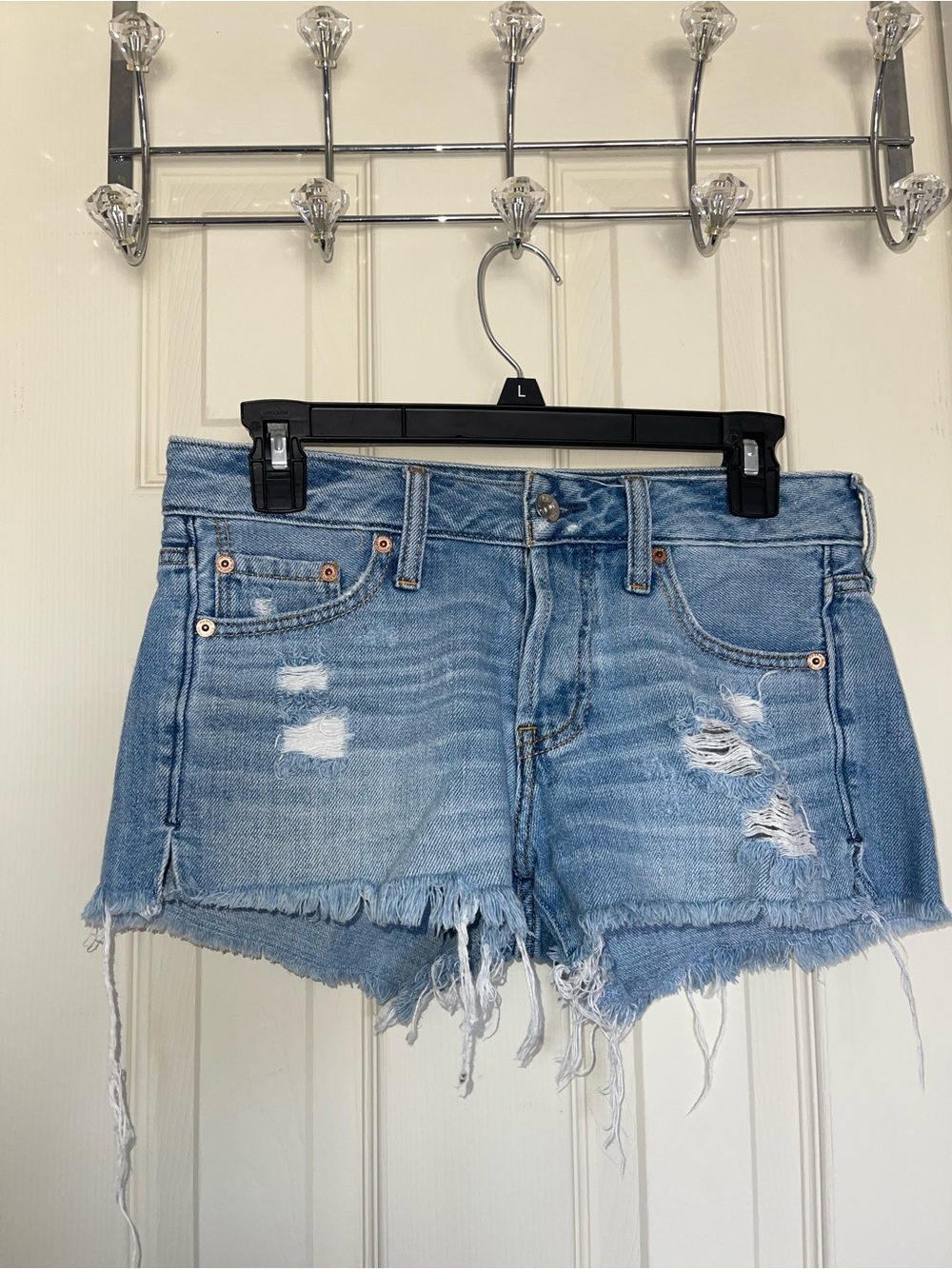 Abercrombie & Fitch Women’s Short Denim Jean Shorts size 25”
